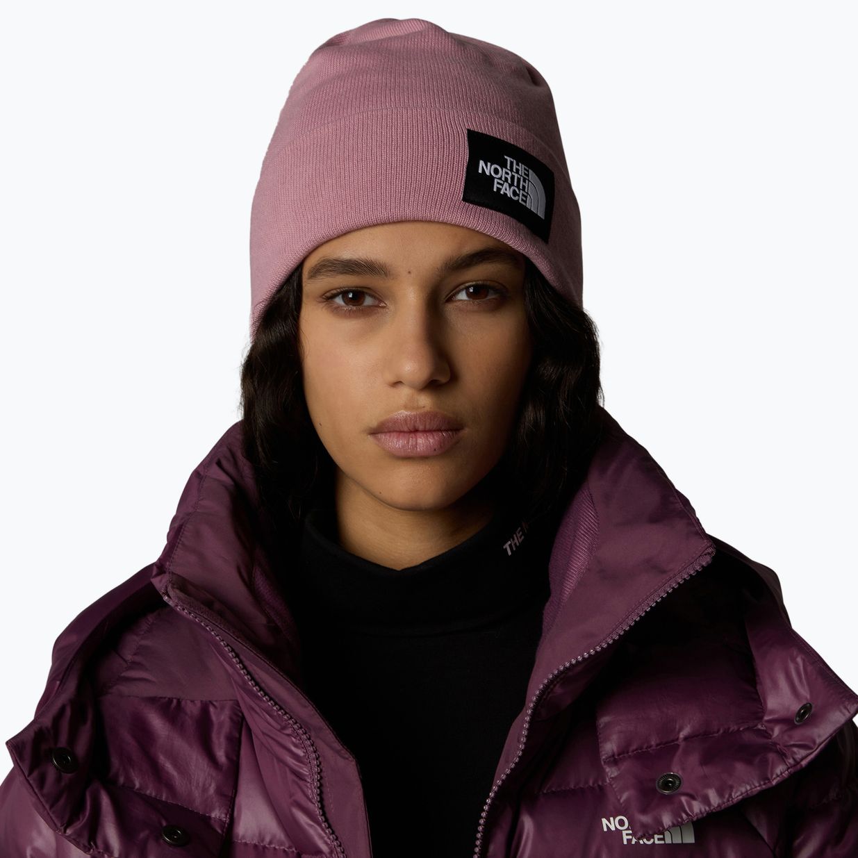 Χειμωνιάτικο σκουφάκι The North Face Dock Worker Recycled mauve 3