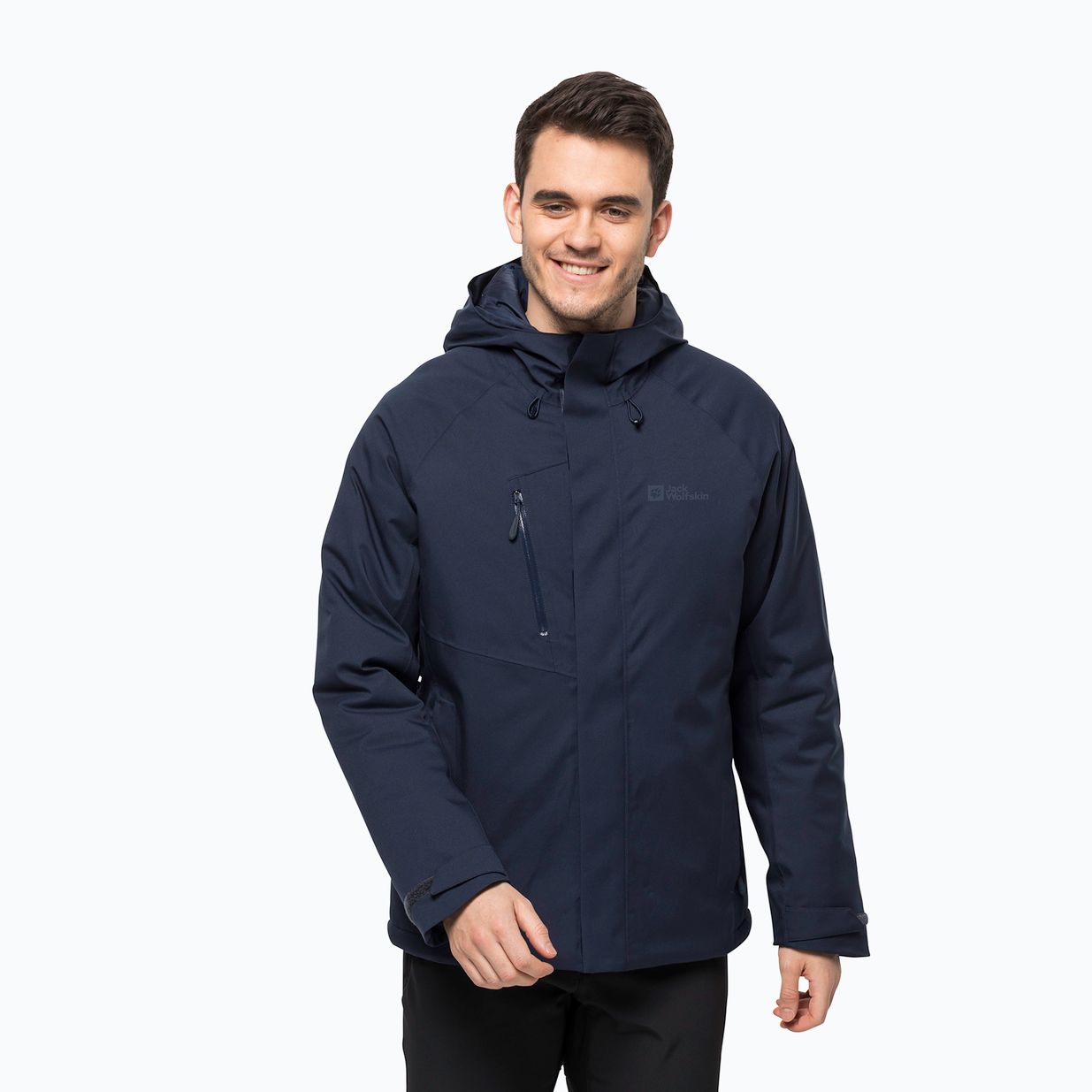 Jack Wolfskin ανδρικό χειμερινό μπουφάν Troposphere Ins navy blue 1115321_1010