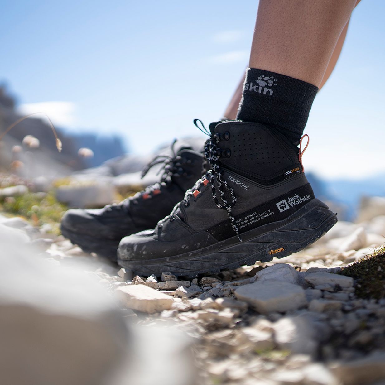 Jack Wolfskin Trek Merino CL C κάλτσες trekking μαύρες 7