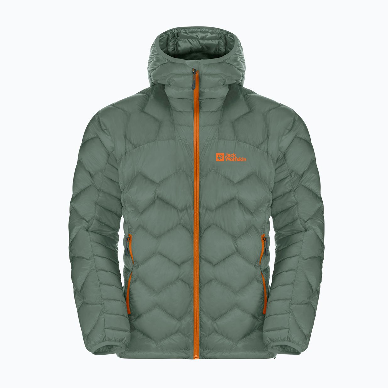 Jack Wolfskin Alpspitze Down Hoody hedge πράσινο ανδρικό μπουφάν για σκι 7