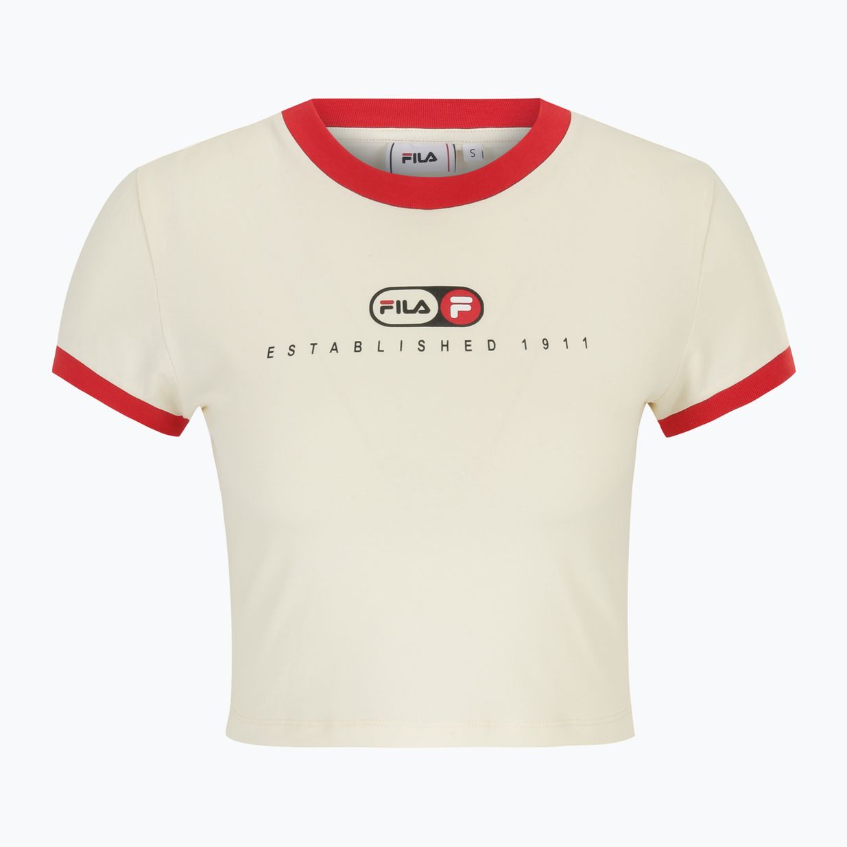 FILA γυναικείο t-shirt Luverne Tight Ringer αντίκα λευκό