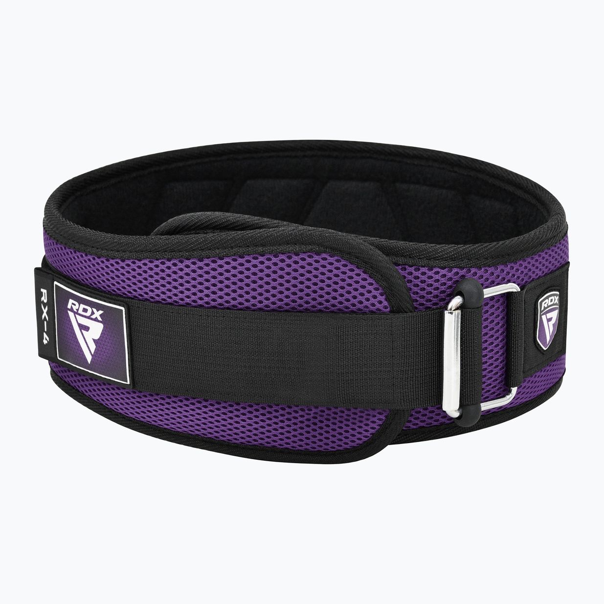 Ζώνη άρσης βαρών RDX Rx4 Weightlifting Belt purple 2