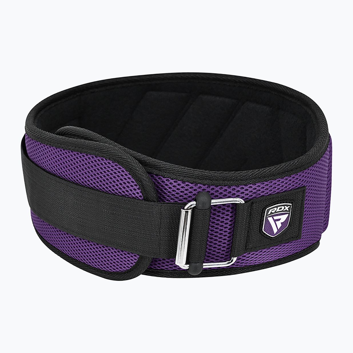 Ζώνη άρσης βαρών RDX Rx4 Weightlifting Belt purple 3