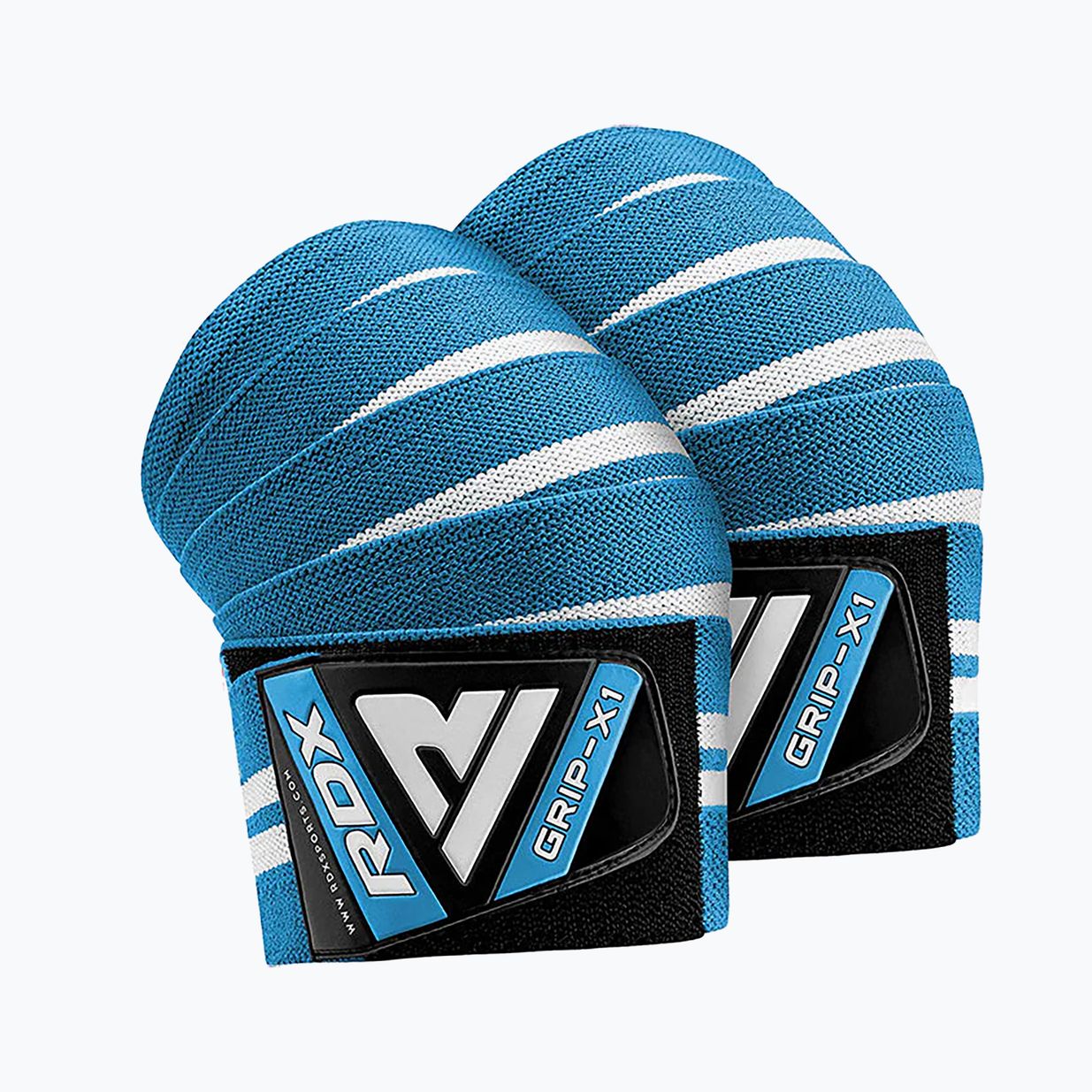 Ζώνη γονάτων RDX Weightlifting Gym Knee Wrap blue 3