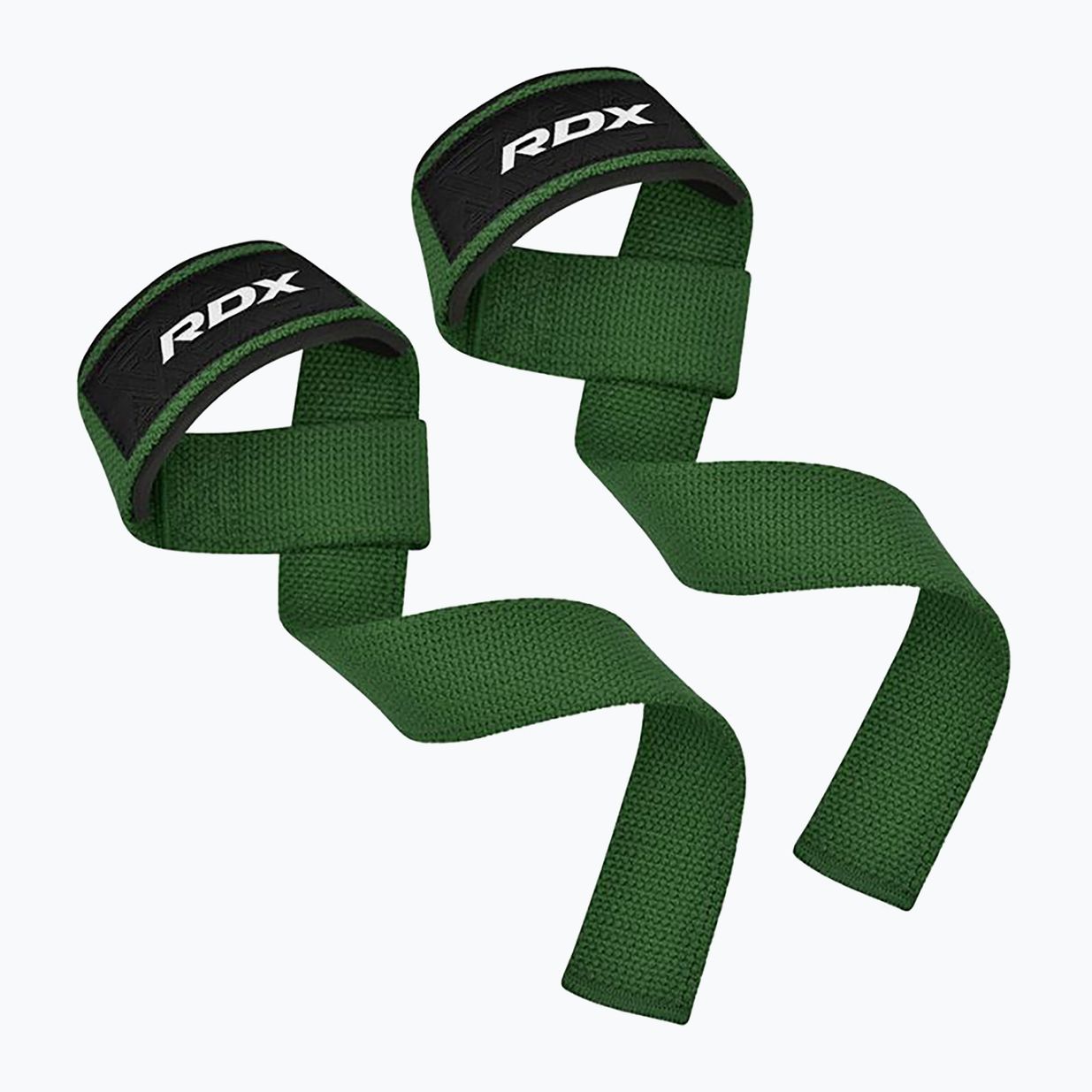 Ιμάντες άρσης βαρών RDX W1 Weight Training Wrist Straps army green 2