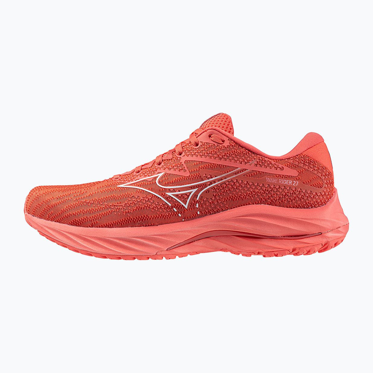 Γυναικεία παπούτσια τρεξίματος Mizuno Wave Rider 27 dubarry/ λευκό/ βατόμουρο 9