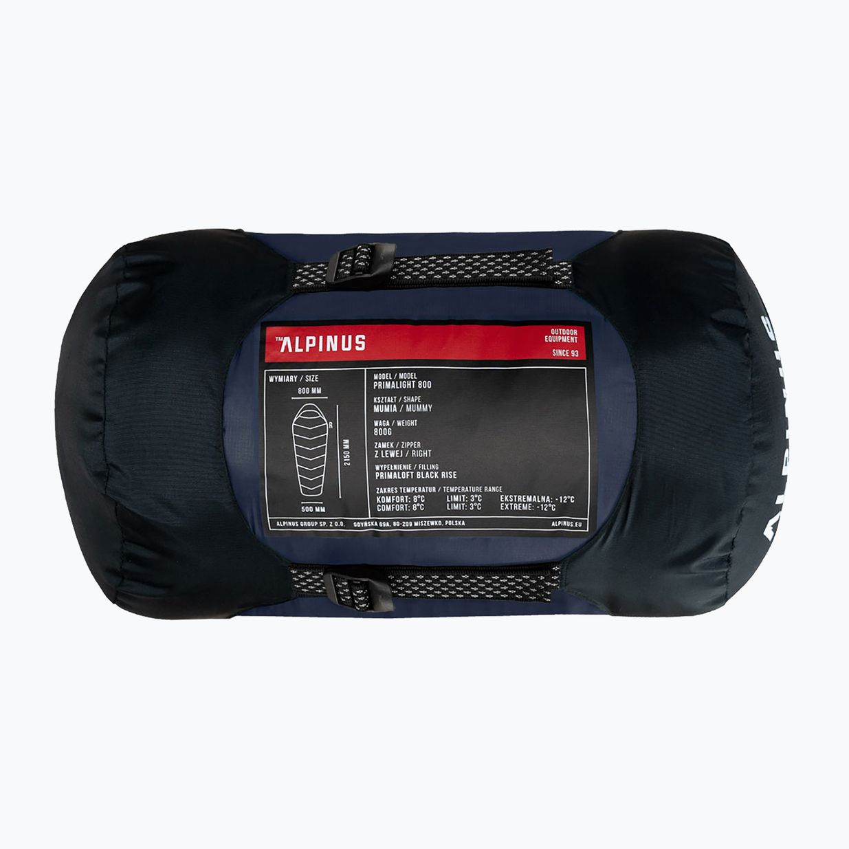 Alpinus Primalight 800 υπνόσακος S11624 navy blue 9