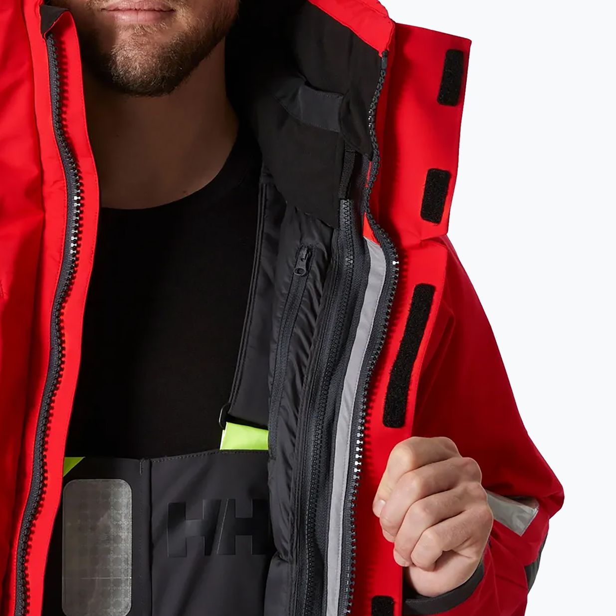 Helly Hansen Arctic Ocean 3in1 Parka μπουφάν ιστιοπλοΐας συναγερμός κόκκινο 10