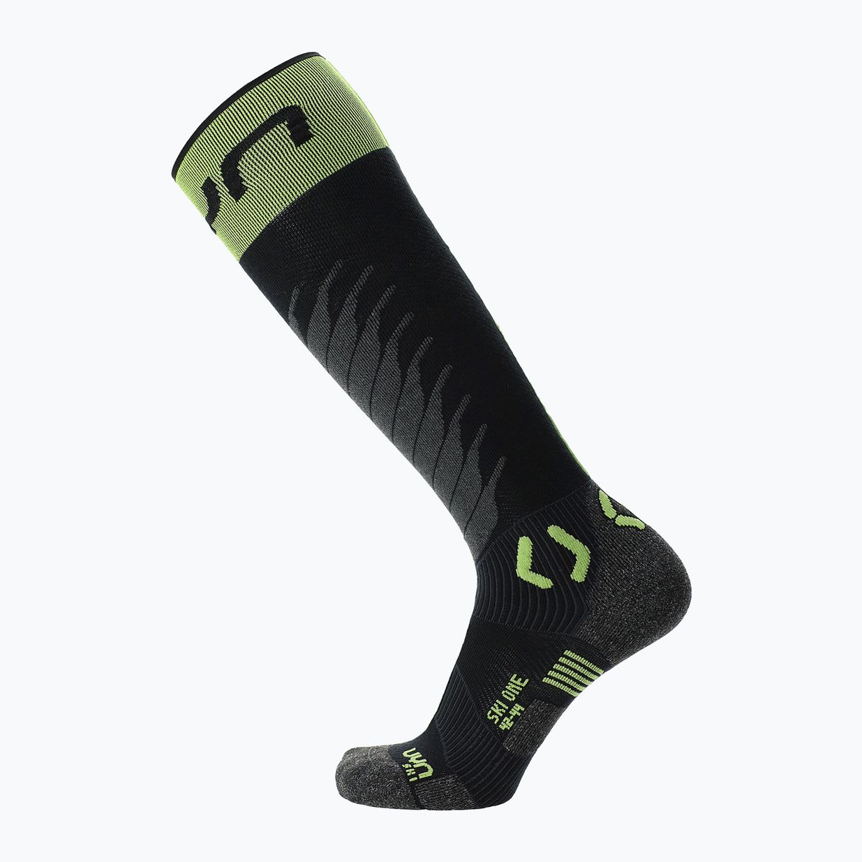 Ανδρικές κάλτσες σκι UYN Ski One Merino black/lime