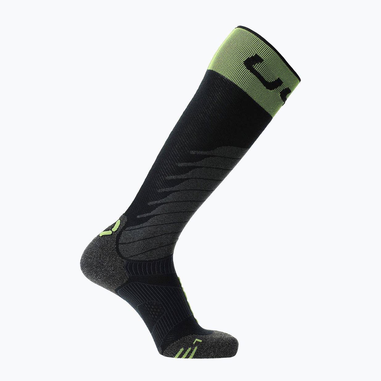 Ανδρικές κάλτσες σκι UYN Ski One Merino black/lime 2