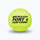 Dunlop Fort Clay Court μπάλες τένις 4 τμχ κίτρινο 601318 3