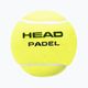HEAD μπάλες Padel 3 τεμ. κίτρινο 575603 2