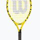 Wilson Minions Jr 19 παιδική ρακέτα τένις κίτρινη και μαύρη WR068910H+ 5