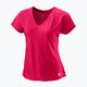 Γυναικεία μπλούζα τένις Wilson Training V-Neck II ροζ WRA809601