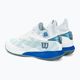 Ανδρικά παπούτσια τένις Wilson Kaos Rapide STF Clay λευκό/μπλε αστέρι/μπλε Κίνα 3
