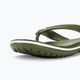 Crocs Crocband Flip πράσινο στρατού/λευκό σαγιονάρες 8