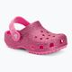 Crocs Classic Glitter Clog T ροζ λεμονάδα παιδικές σαγιονάρες 2