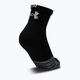 Under Armour Heatgear Quarter αθλητικές κάλτσες 3 ζευγάρια μαύρες 1353262 2
