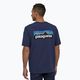 Ανδρικό t-shirt Patagonia P-6 Logo Responsibili-Tee classic navy trekking t-shirt 2