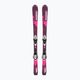 Παιδικά χιονοδρομικά σκι Salomon Lux Jr M + L6 bordeau/pink