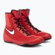Nike Machomai 2 πανεπιστημιακό κόκκινο/λευκό/μαύρο παπούτσια πυγμαχίας 4