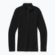 Γυναικείο Smartwool Merino 250 Baselayer 1/4 Zip Boxed thermal T-shirt μαύρο SW016374001