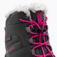 Columbia Rope Tow III WP Παιδικές παιδικές μπότες χιονιού σκούρο γκρι/χρυσό ροζ 8