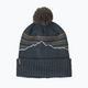 Patagonia Powder Town χειμερινός σκούφος fitz roy stripe knit/smolder blue