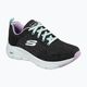 Γυναικεία αθλητικά παπούτσια προπόνησης SKECHERS Arch Fit Comfy Wave μαύρο/λαβέντα 7