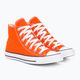 Converse Chuck Taylor All Star Hi πορτοκαλί/λευκό/μαύρο αθλητικά παπούτσια 4