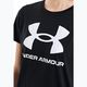 Under Armour Rival Logo γυναικείο t-shirt μαύρο/λευκό 4