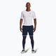 Under Armour HeatGear midnight navy/λευκό ανδρικό κολάν προπόνησης 2