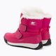 Παιδικές μπότες πεζοπορίας Sorel Whitney II Strap Wp cactus pink/black 3