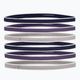Under Armour Ua Mini Headbands 0.4" 6pcs navy blue-purple-grey 1286016-412 5