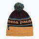 Patagonia Powder Town Beanie χειμερινό καπέλο με ρίγες πάρκου / αποξηραμένο μάνγκο
