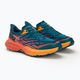 Γυναικεία παπούτσια για τρέξιμο HOKA Speedgoat 5 Wide μπλε κοράλλι/καμέλια 4