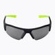Γυαλιά ηλίου Nike Skylon Ace 22 μαύρο/λευκό/γκρι με ασημένιο φακό λάμψης 3