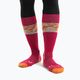 Icebreaker γυναικείες κάλτσες για σκι Ski+ Light OTC Alps 3D electron ροζ/γη/χιόνι 2