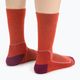 Icebreaker γυναικείες κάλτσες πεζοπορίας Hike+ Light Crew κόκκινες 105099 4