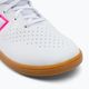 New Balance Audazo V6 Control IN Jr παιδικά ποδοσφαιρικά παπούτσια λευκό SJA3IWB6.M.045 7