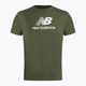 New Balance Essentials Stacked Logo Co ανδρικό μπλουζάκι προπόνησης πράσινο MT31541DON 5
