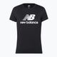 Γυναικείο μπλουζάκι New Balance Essentials Stacked Logo Co T-shirt μαύρο WT31546BK 5