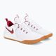 Nike Air Zoom Hyperace 2 LE λευκό/ομαδικό βυσσινί λευκό παπούτσια βόλεϊ 4