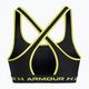 Under Armour Crossback Mid μαύρο/κίτρινο σουτιέν γυμναστικής 6