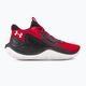 Under Armour Jet'23 κόκκινα/μαύρα/λευκά παπούτσια μπάσκετ 2