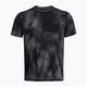 Under Armour Laser Wash ανδρικό αθλητικό μπλουζάκι μαύρο/καστρίλινο/ανακλαστικό 4
