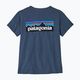 Γυναικείο trekking T-shirt Patagonia P-6 Logo Responsibili-Tee utility blue 4