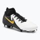 Nike Phantom Luna II Academy FG/MG ποδοσφαιρικά παπούτσια λευκό / μεταλλικό χρυσό νόμισμα / μαύρο
