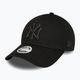 Γυναικείο New Era Metallic Logo 9Forty New York Yankees καπέλο μπέιζμπολ μαύρο