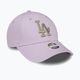 Γυναικείο New Era Metallic Logo 9Forty Los Angeles Dodgers καπέλο μπέιζμπολ παστέλ μωβ 3